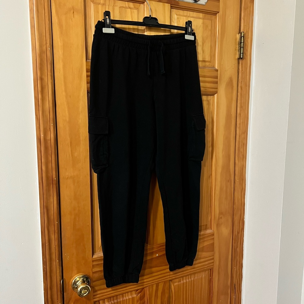 Zara Black Cargo Jogger Pants